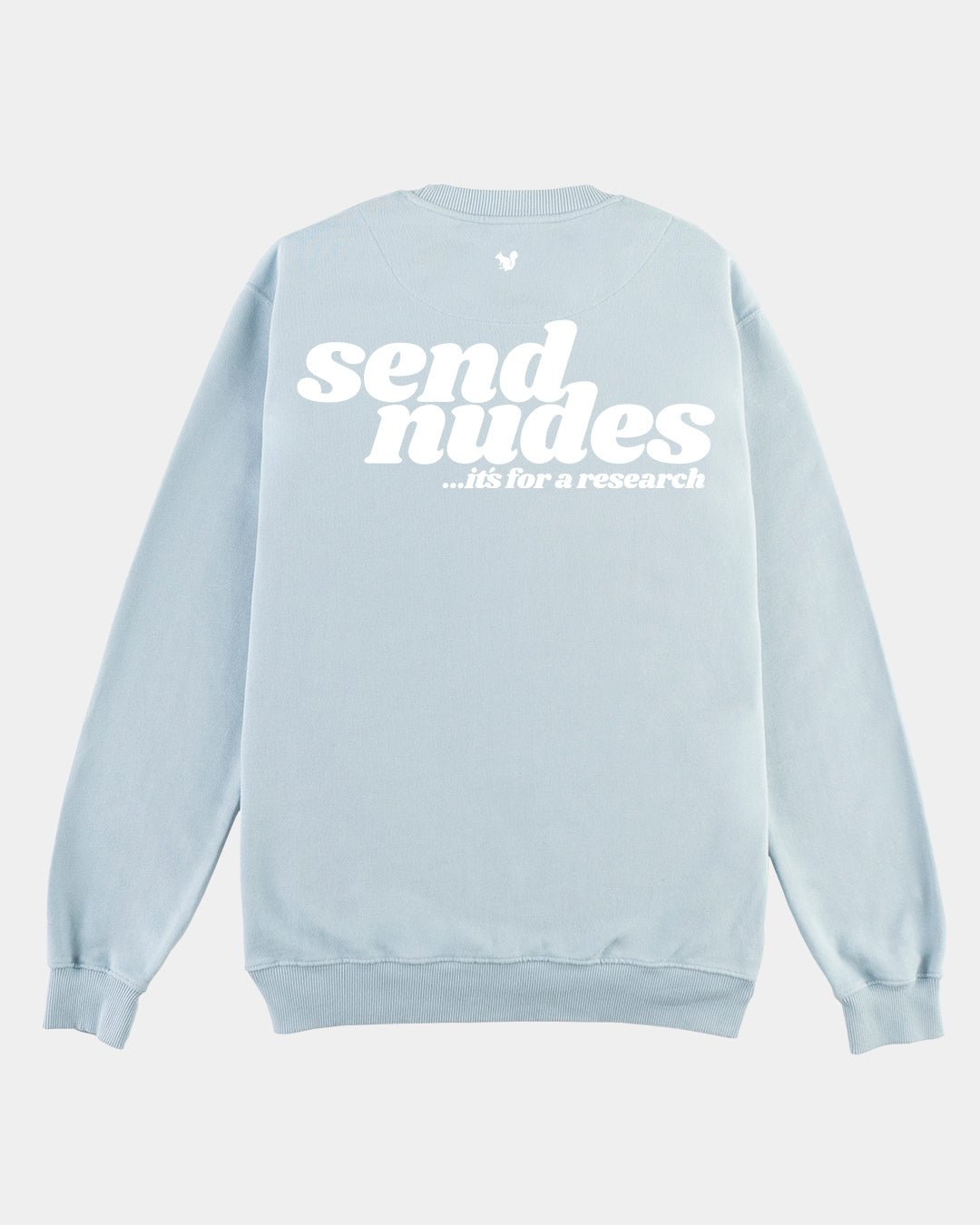 SUDADERA NUDE AZUL CELESTE BORNIN BRAND