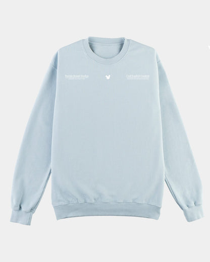 NUDE CREWNECK SKY BLUE - BORNIN BRAND